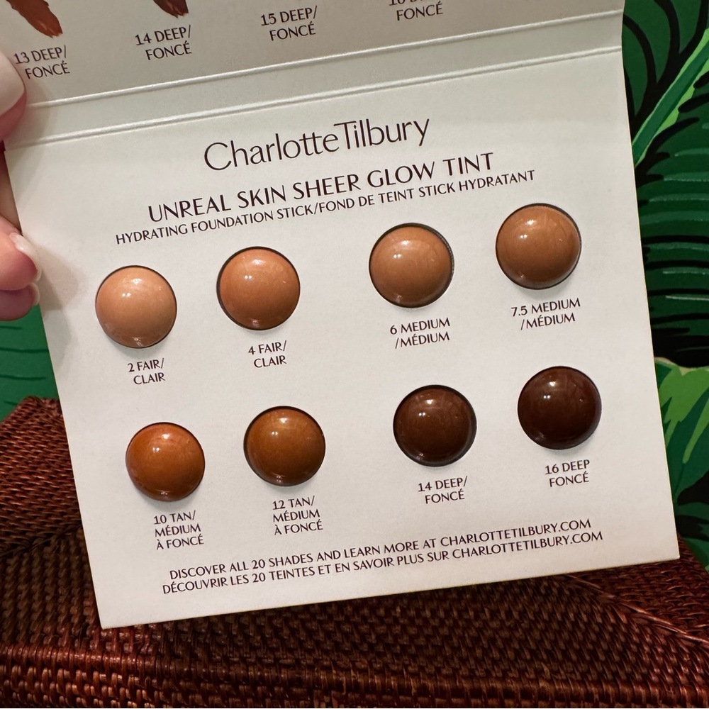 Charlotte Tilbury Unreal Skin Glow Tint Foundation Sample Pods 8 Shades NWT